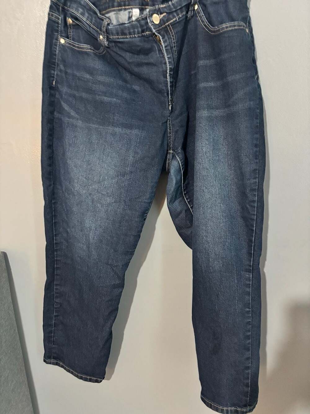Jennifer Lopez Women's Dark Wash Denim Jeans Ankle Size 16